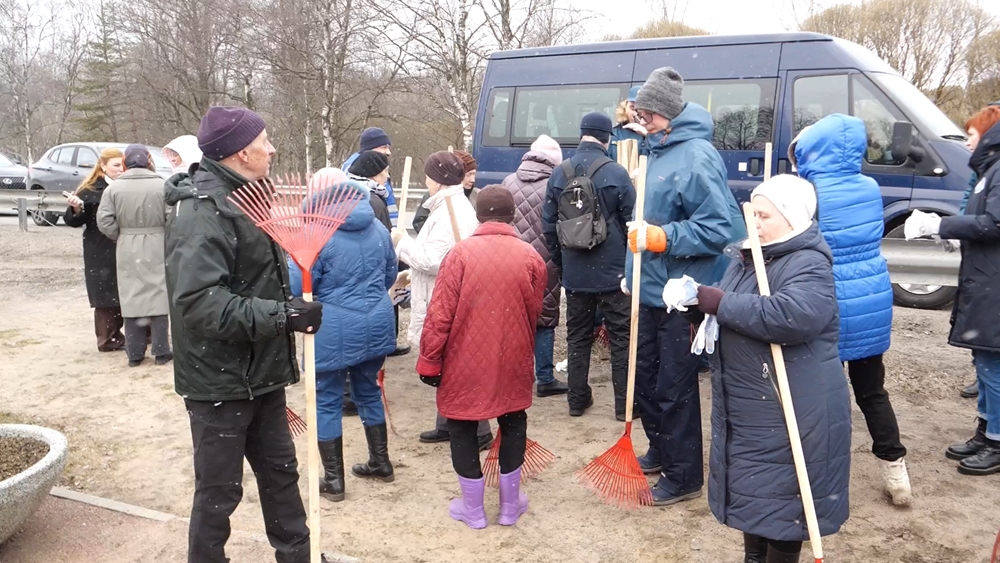 В Сестрорецке состоялась эколого-патриотическая акция «Зеленый пояс славы»