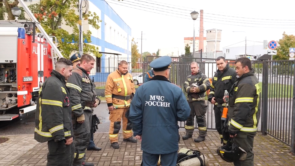 В Сестрорецке прошли тренировочные пожарно-тактические учения