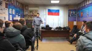 Урок профориентации от сотрудников вневедомственной охраны