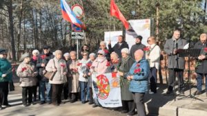 В День партизанской славы на улице Григорьева прошла памятная церемония